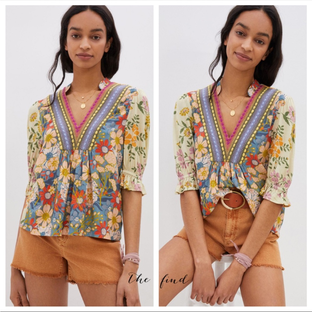 Floral Multicolor Women's Top